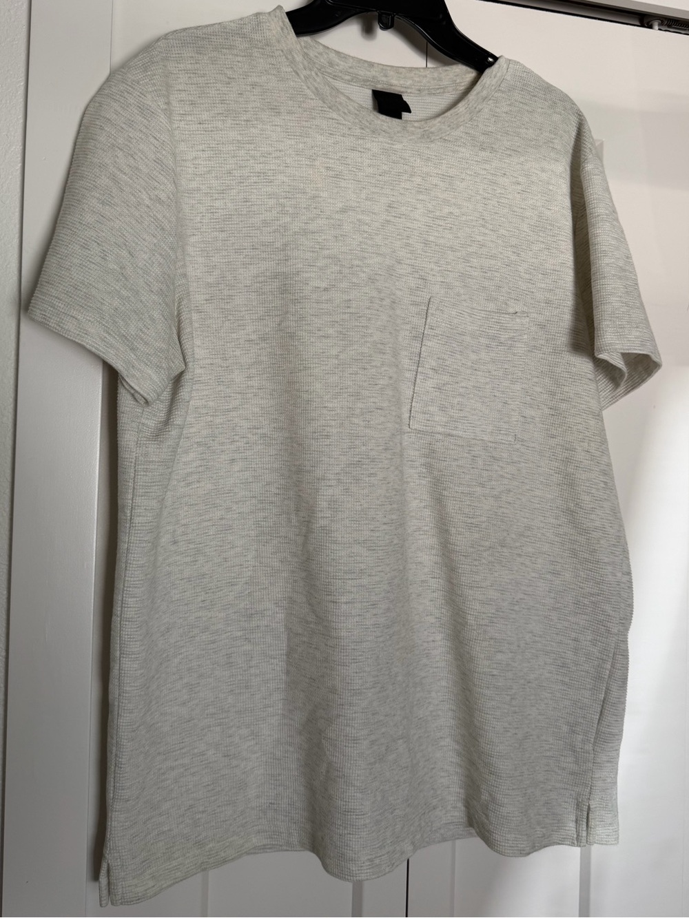 H&M Men's Crew Neck Pocket T-Shirt - Light Heather Gray